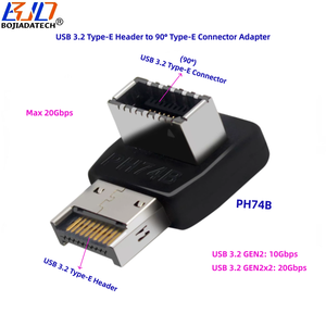 全新 USB 3.2 Type-E 接头转 90 度 Type-E 插座适配卡 20Gbps 10Gbps 前置 Type-E-C 适配卡，适用于电脑主板 - Product Image 2