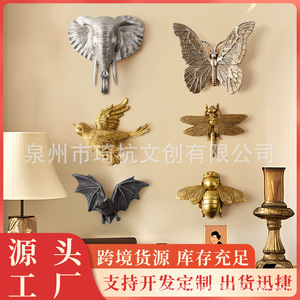 Décoration murale en résine 3D style nordique avec oiseaux pour salon, entrée, décoration de la maison - Product Image 5