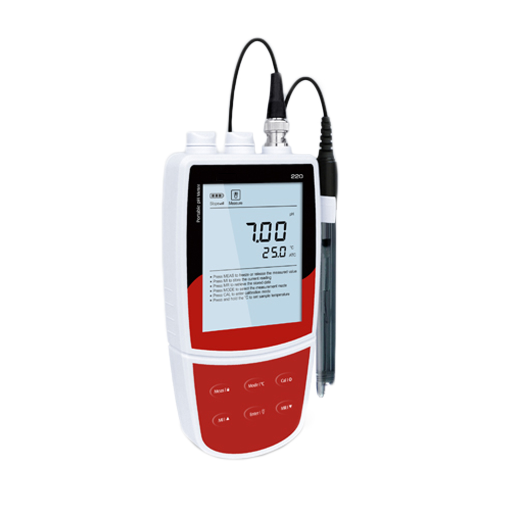 NADE Bante220 Laboratory Economy Portable pH Meter for Measuring pH and mV Values of Samples