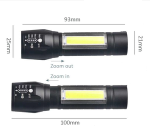 Linterna táctica <span class=keywords><strong>de</strong></span> linterna LED lateral COB <span class=keywords><strong>de</strong></span> luz blanca para exteriores, linterna <span class=keywords><strong>de</strong></span> Camping <span class=keywords><strong>de</strong></span> <span class=keywords><strong>aluminio</strong></span> recargable por USB - Product Image 6
