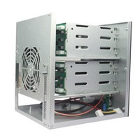 Casing Server Penyimpanan Data Nas Berkinerja Tinggi, Motherboard Mini ITX, 6 Bay Hot Swap
