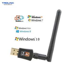 Trolink USB WiFi program kilidi IEEE802.11.b/g/n/ac 600Mpbs WiFi adaptörü