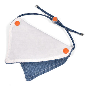 Diy Pet Bibs Double Layer Soft Denim Embroidered Patches For Cats Dogs - Product Image 4
