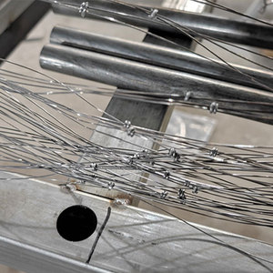 Inconspicuous Premium Steel Tank Obstacle <strong>Net</strong> Track Entanglement Drone Countermeasures Barrier With Putanka MZP Security Fencing - Product Image 3