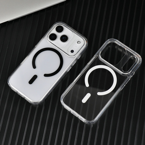 Ốp điệ<span class=keywords><strong>n</strong></span> thoại 2 trong 1 bá<span class=keywords><strong>n</strong></span> chạy nhất, chất liệu PC+TPU trong suốt, chống sốc, có nam châm, in logo OEM/ODM cho iPhone 17 Pro Max - Product Image 5