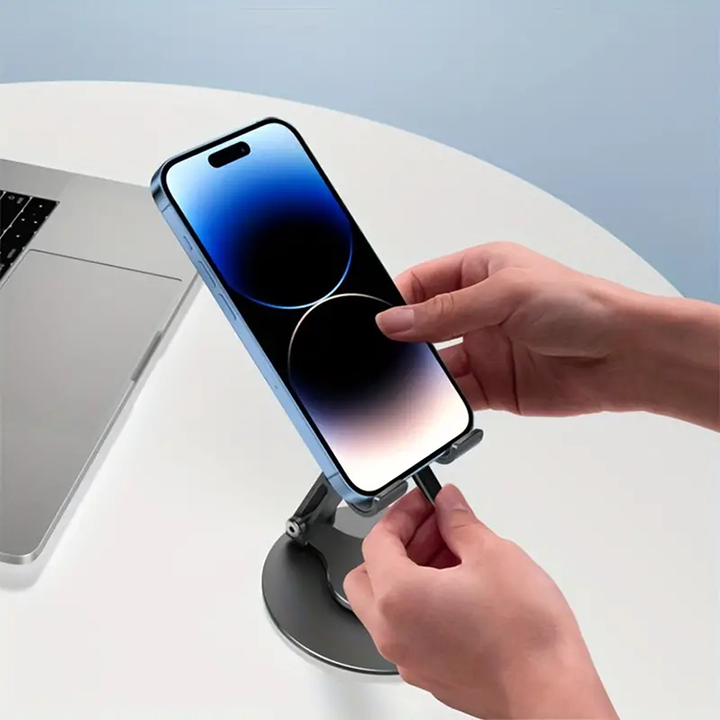 Portable Desktop Phone Stand Aluminum Alloy 360 Degree Rotation Folding Tablet Mobile Phone Holders