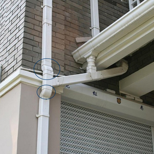 Hệ thống thoát nước mưa nhà sản xuất nhôm máng xối downspout khuỷu tay - Product Image 4