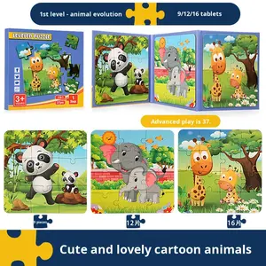 <span class=keywords><strong>Livre</strong></span> de puzzle magnétique en papier écologique avec coins carrés pour enfants, bébés et enfants de maternelle, garçons et filles, jouets éducatifs - Product Image 5