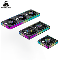 Ventilador de Caja Integrado AntarcChill Snap-Together de 360 mm, Ventiladores RGB PWM direccionables y conectables de 12 cm para una gestión de cables simplificada