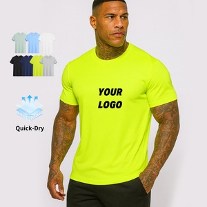 Camiseta Deportiva Personalizada con Logotipo, Cuello Redondo, Algodón, para Fitness, Running, Gimnasio, Culturismo, para Hombre - Product Image 1