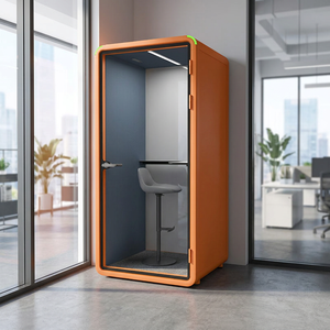 Cabine insonorisée, boîte silencieuse, pod acoustique, cabine d'isolation phonique <span class=keywords><strong>avec</strong></span> système <span class=keywords><strong>de</strong></span> prise <span class=keywords><strong>de</strong></span> courant intégré - Product Image 5