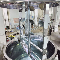 Máquina Mezcladora de Lociones al Vacío de Alto Cizallamiento con Control PLC, Homogeneizador de Cosméticos, Equipo de Mezcla de Cremas, Bomba de Engranajes para Alimentos