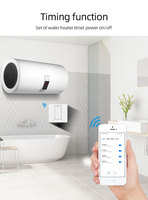 Interrupteur de chauffe-eau intelligent Tuya Smart Life WiFi 20A 240V haute puissance, interrupteurs muraux pour éclairage, appareils intelligents pour la maison avec PC ignifuge IP20