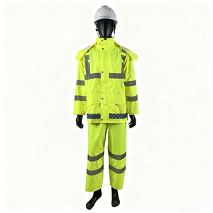 طقم سترة عاكسة للضوء للبناء، سترة مقاومة للماء ومضيئة، مقاومة للرياح والمطر، قابلة للتخصيص بالطباعة - Product Image 1