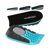 Augmentation de la hauteur semelles réglables chaussures ascenseurs Gel talon soutien coussin coussin orthèse confort caché ascenseur pied Booster
