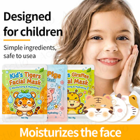 Masques hydratants pour le visage personnalisés pour enfants, masque de sommeil pour enfants, masque blanchissant pour chiens, singes, pandas et éléphants