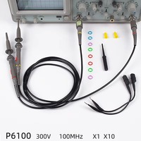 Sortie d'usine P6100 Sonde d'oscilloscope à pince de portée 100MHz