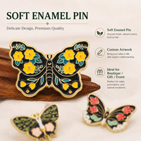 Großhandel: Maßgefertigte Schmetterlings-Emaille-Pins mit Kartenhalter und Geschenkbox – Geringe Mindestbestellmenge für Boutique-Marken-Designer-Schmetterlingsabzeichen