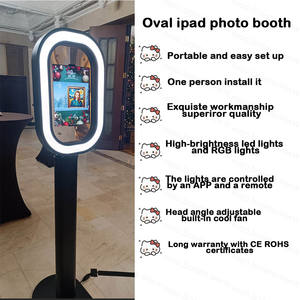 APP e Luz Led Controle Remoto iPad <span class=keywords><strong>Photo</strong></span> <span class=keywords><strong>Booth</strong></span> Máquina de Impressão Instantânea Máquina Photobooth ipad <span class=keywords><strong>Photo</strong></span> <span class=keywords><strong>Booth</strong></span> com <span class=keywords><strong>Cool</strong></span> Fan - Product Image 4