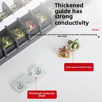 TD série Rail Din bornier électrique bloc borne à vis fil connecteur d'épissure rapide borne fixe avec couvercle de conduit