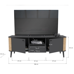 Cassettiera Design tedesco mobili X2VE3T30 TV stand - Product Image 3