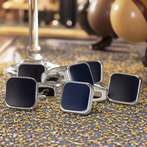 Mancuernillas para Hombre de Latón, Listas para Enviar, Nueva Moda, Gran Venta, Mancuernillas Cuadradas Clásicas de Lujo, Precio Razonable, Alta Calidad - Product Image 6