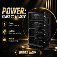 Amplificateur de puissance numérique professionnel 2 canaux Phase Lab NX10000 2x4200W pour scène, concert, DJ et location