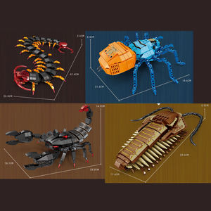 Blocs de construction personnalisés pour enfants Puzzle Assemblage Arthropode Modèle Compatible avec les garçons Scorpion Insecte Puzzle Jouet - Product Image 2