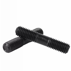Viti a Doppia Filettatura M8 <span class=keywords><strong>M10</strong></span> M12 M14 M16 in Acciaio al Carbonio Nero ad Alta Resistenza Grado 8.8, Perni e <span class=keywords><strong>Bulloni</strong></span> GB901 - Product Image 1