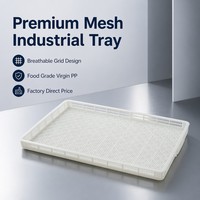 Plateau de congélation industriel robuste, ventilé, empilable, multi-usages, facile à nettoyer, pour la transformation alimentaire, vente en gros