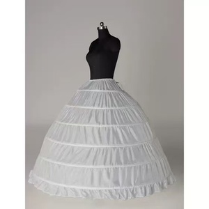 Jupon à 6 cerceaux en acier pour femmes, idéal pour les robes de mariée longues, jupons de <span class=keywords><strong>princesse</strong></span> pour filles - Product Image 1