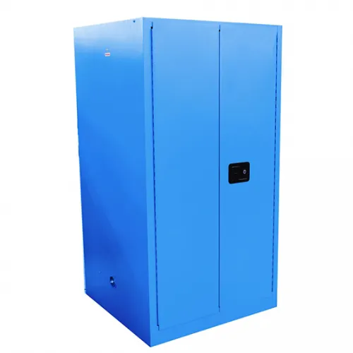 Zayıf aşındırıcı sıvı güvenlik kabini 227L/60 galon 1650*860*860mm laboratuvar mavi kullanılan yanıcı depolama dolabı