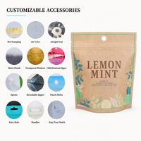 Sacs Doypack Professionnels Personnalisés en Papier Kraft Imprimé avec Trou de Suspension, Qualité Alimentaire, pour Emballage de Thé, Herbes, Snacks et Aliments – Sachets Autoportants