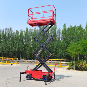 Plateforme élévatrice à ciseaux hydraulique électrique à batterie mobile, 4-18 m, remorquable, pour le levage de personnes - Product Image 2
