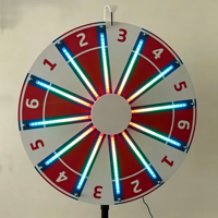 Roue de la fortune en métal sur trépied autoportant pour événements publics et locations intérieures