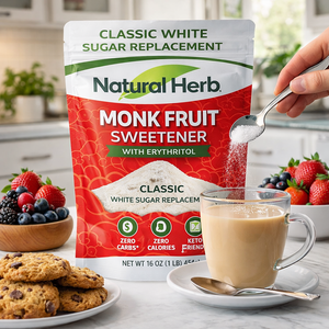Emballage personnalisé pour aliments : Édulcorant classique à l'érythritol et au fruit du moine - <span class=keywords><strong>Substitut</strong></span> <span class=keywords><strong>de</strong></span> sucre blanc, zéro calorie - Product Image 3