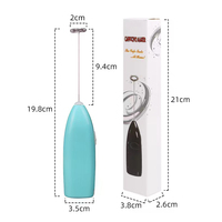 Mini-blender à café portable en plastique, prix bas, vente en gros d'usine, logo personnalisé, boîte cadeau, pour latte, cappuccino, 2023