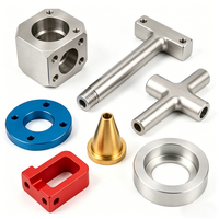 Pièces en aluminium usinées sur commande par CNC, anodisées, sablées, composants de précision