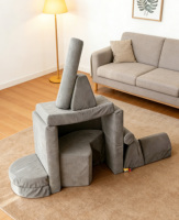 Canapé modulaire convertible en mousse haute densité pour chambre d'enfant, salle de jeux, canapé sectionnel pour bébé et enfants, idéal pour le jeu