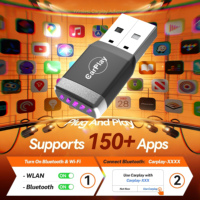 Adaptador Inalámbrico PIX-LINK 2 en 1 para CarPlay y Android Auto, Caja Inteligente con IA para Sistemas Inteligentes de Automóviles, para CarPlay con Cable