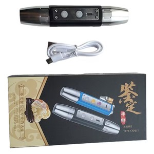 USB Có Thể Sạc Lại 6 ĐÈN LED Đá Quý Đèn Pin Kép Đầu 6 trong 1 Trắng Ánh Sáng Màu Vàng Xanh Ánh Sáng Màu Đỏ <span class=keywords><strong>UV</strong></span> 365 395 hổ phách Detector Torch - Product Image 6
