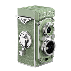 Appareil photo rétro compact avec joystick manuel, appareil photo reflex à double objectif HD 1080P avec écran de 1,54 pouces, coque rabattable, filtres et batterie de 1000 mAh - Product Image 5