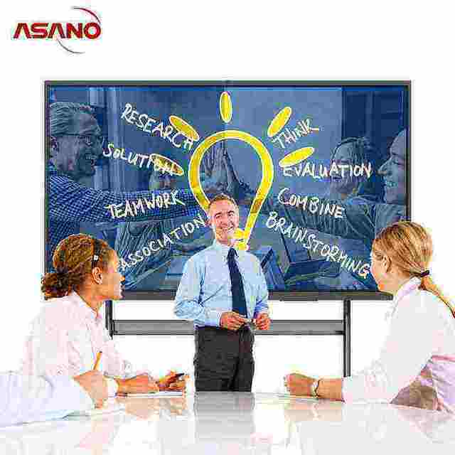 86 Inch Display Digital Signage Whiteboard Mobile Smart Board Asano Skd Electronic Interactive Whiteboard for Meeting