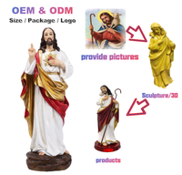 Statue Catholique de Jésus en Résine – Notre-Dame de la Vierge Marie, Crucifix et Décoration Religieuse Chrétienne – Cadeaux d'Église en Gros