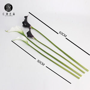 Fleur artificielle Eva Calla Lily à tige unique, toucher réel, décoration de mariage et de maison, style moderne, utilisation en intérieur - Product Image 3