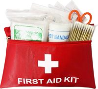 Anthrive 60PCS 20*14cm Medical Travel Survival First Aid Emergency Kit Small Bag Home Mini First Aid Kit for Sports Office