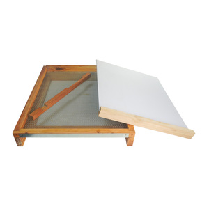 Nuevo Tablero Inferior de Madera Maciza Encerada de 10 Marcos Langstroth con Bandeja para Ventilación de Granjas Apícolas - Product Image 2
