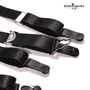 Promotion : Porte-<span class=keywords><strong>jarretelles</strong></span> taille haute grande taille en maille ajourée avec fermeture à agrafes et <span class=keywords><strong>6</strong></span> bretelles élastiques Rosesakura 7369 - Product Image 6