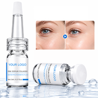 Sérum Ampoule en Flacon de Verre Bio-Collagène ADN Sodium Photokinetic Water Fluid Hydratant Éclaircissant Repulpant Apaisant Faible MOQ
