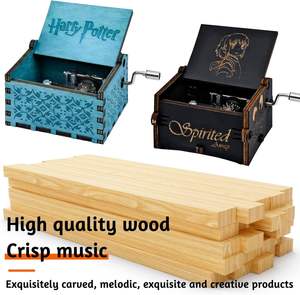 Caja Musical de Madera con Manivela, Let It Be, Hey Jude, Música de los Beatles - Product Image 3